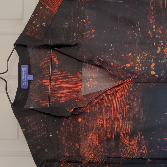 S-M Sheer Blouse Vivian Tam - Picture 3 of 12